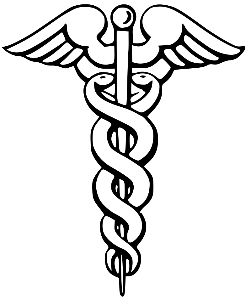 Der Caduceus, Symbol für die Pharmazie